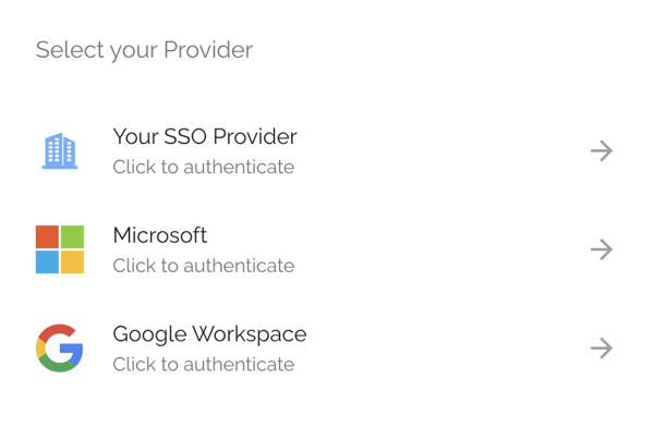 SSO w Google & Microsoft