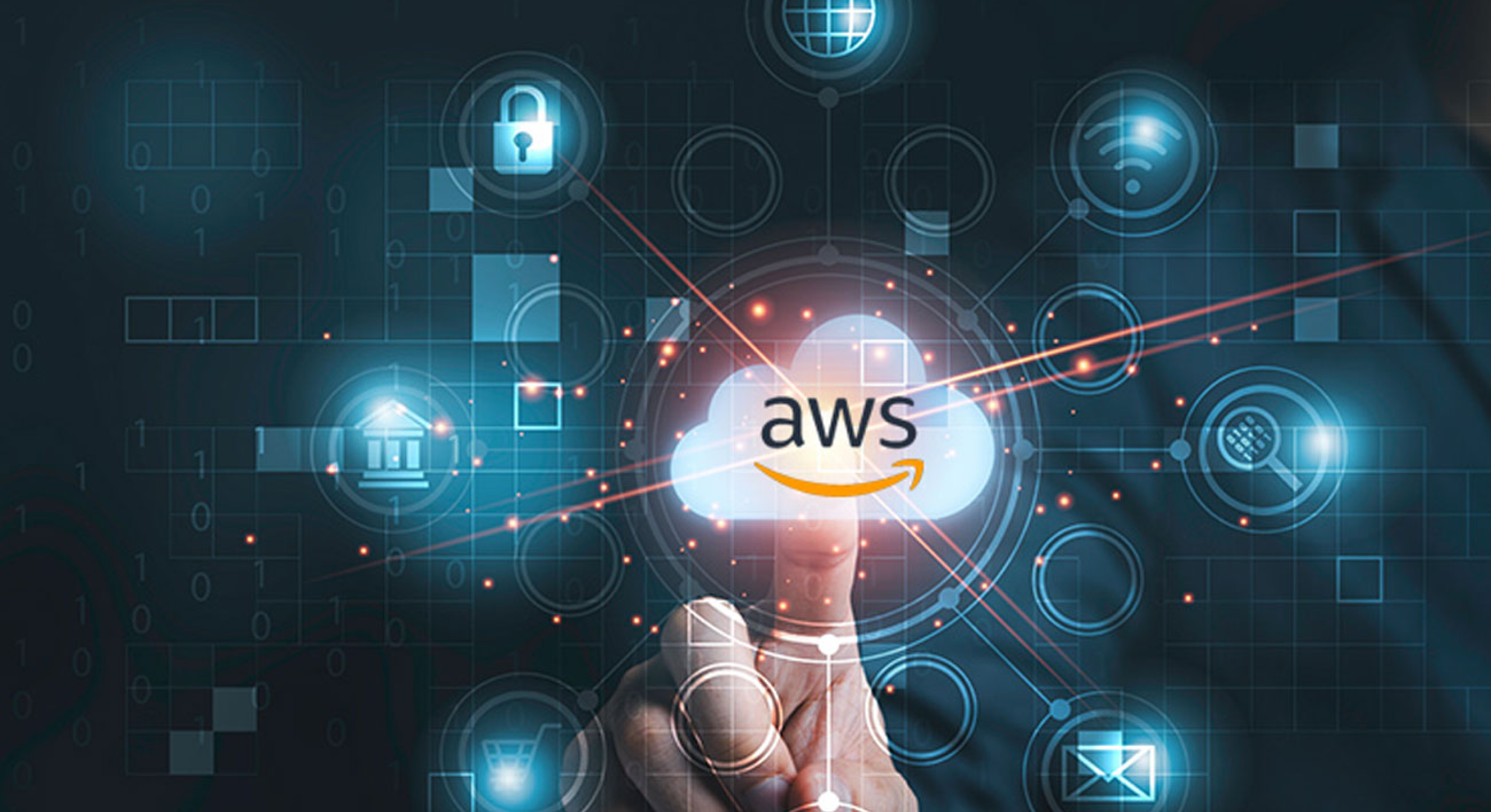 Graphic image of AWS.