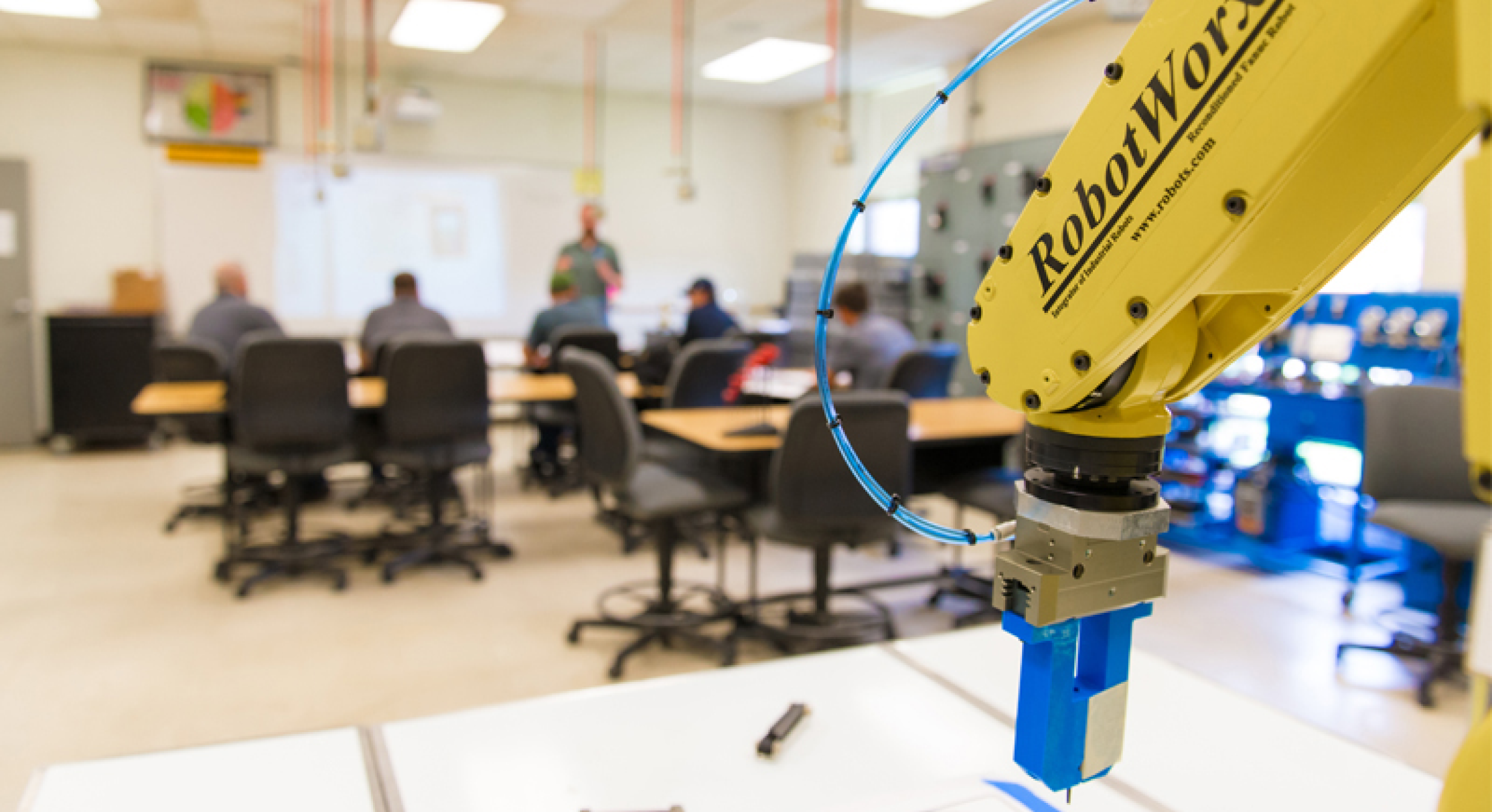 Image of community college apprenticeship classroom. 